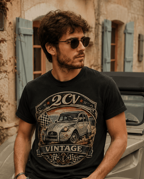 T-shirt 2CV Vintage - Tshirt Vintage Factory