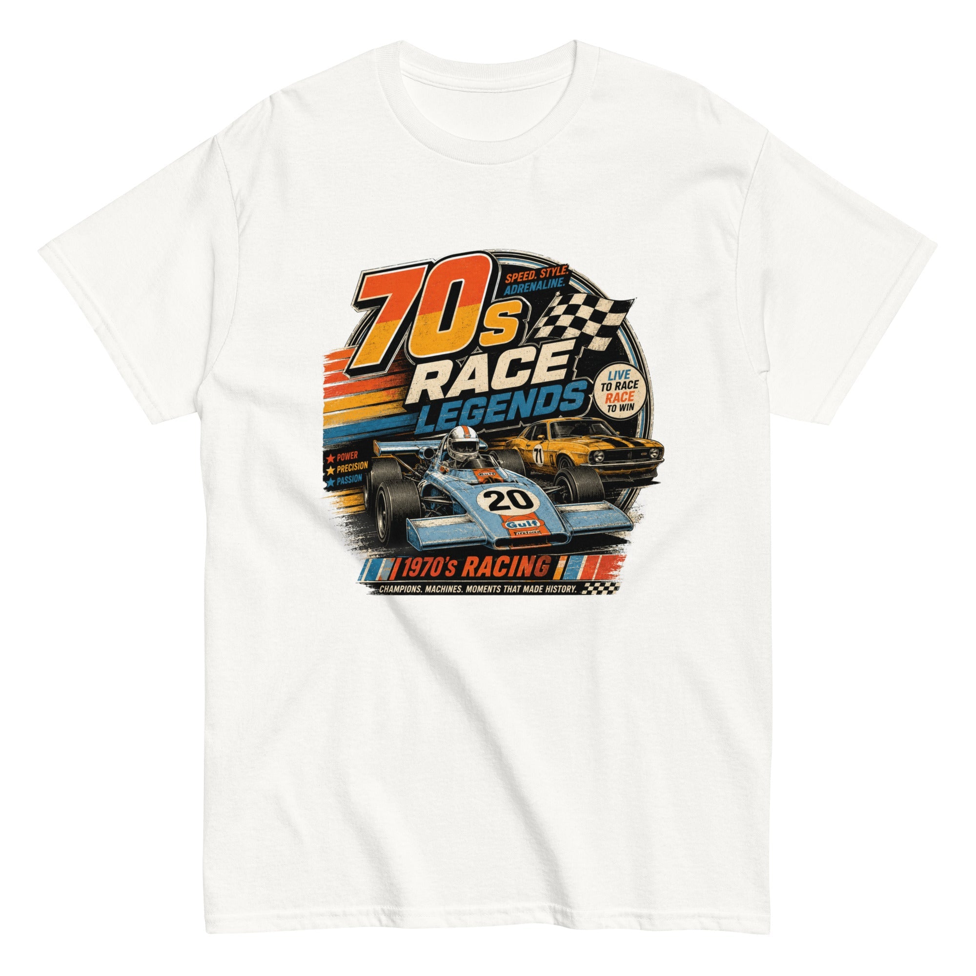 T-Shirt Vintage "70's Race Legend" - Tshirt Vintage Factory