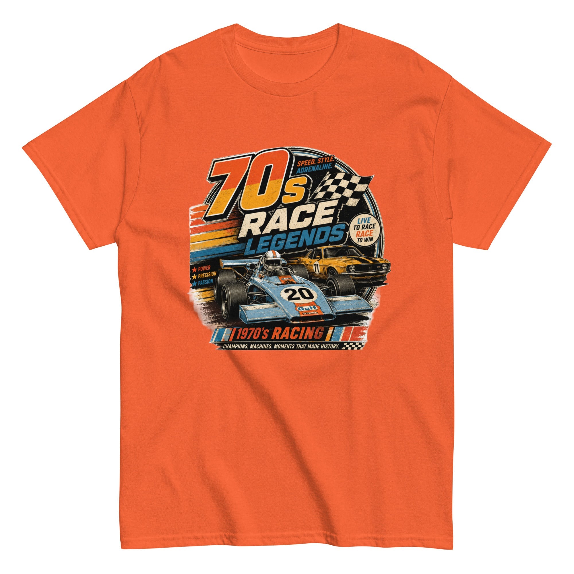 T-Shirt Vintage "70's Race Legend" - Tshirt Vintage Factory