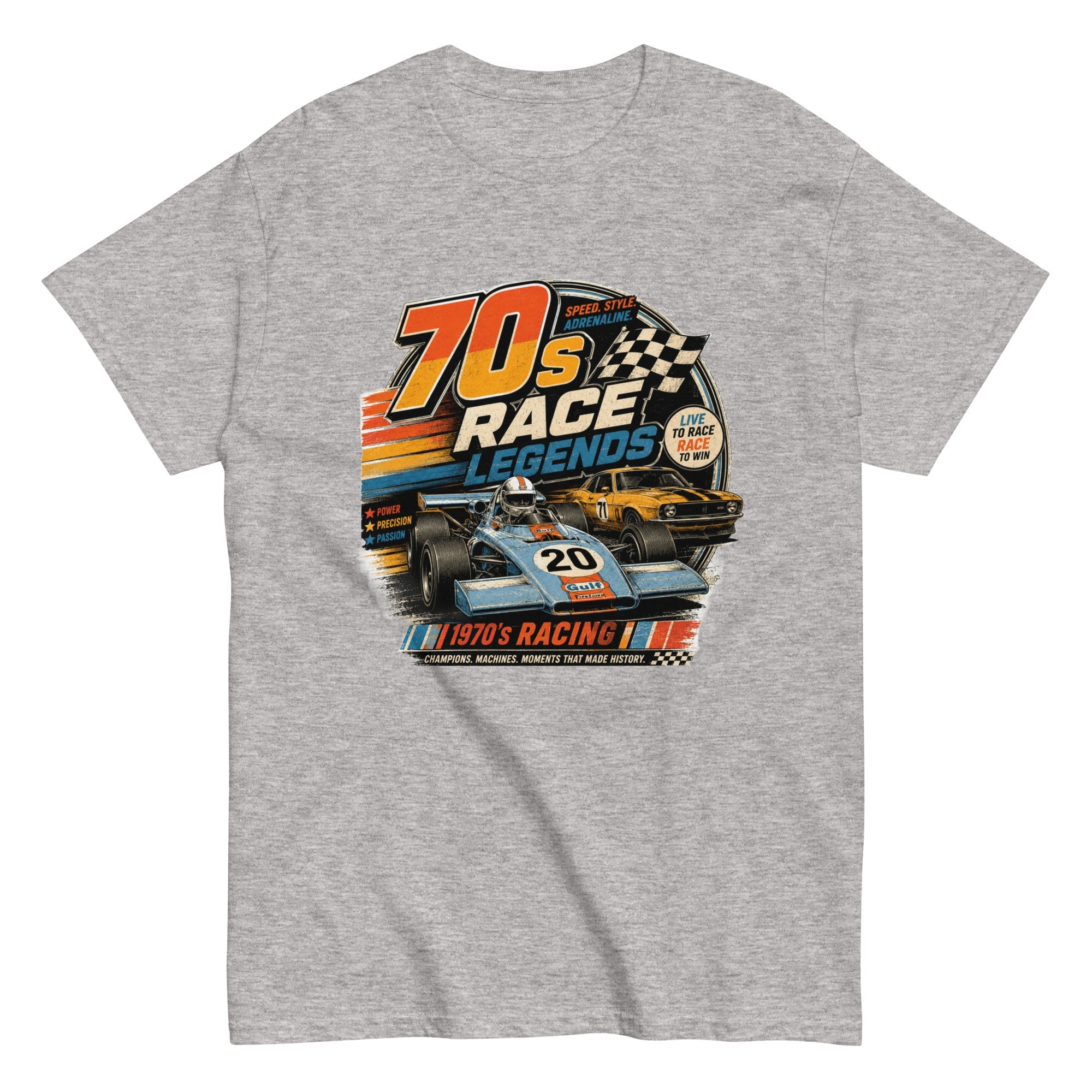 T-Shirt Vintage "70's Race Legend" - Tshirt Vintage Factory