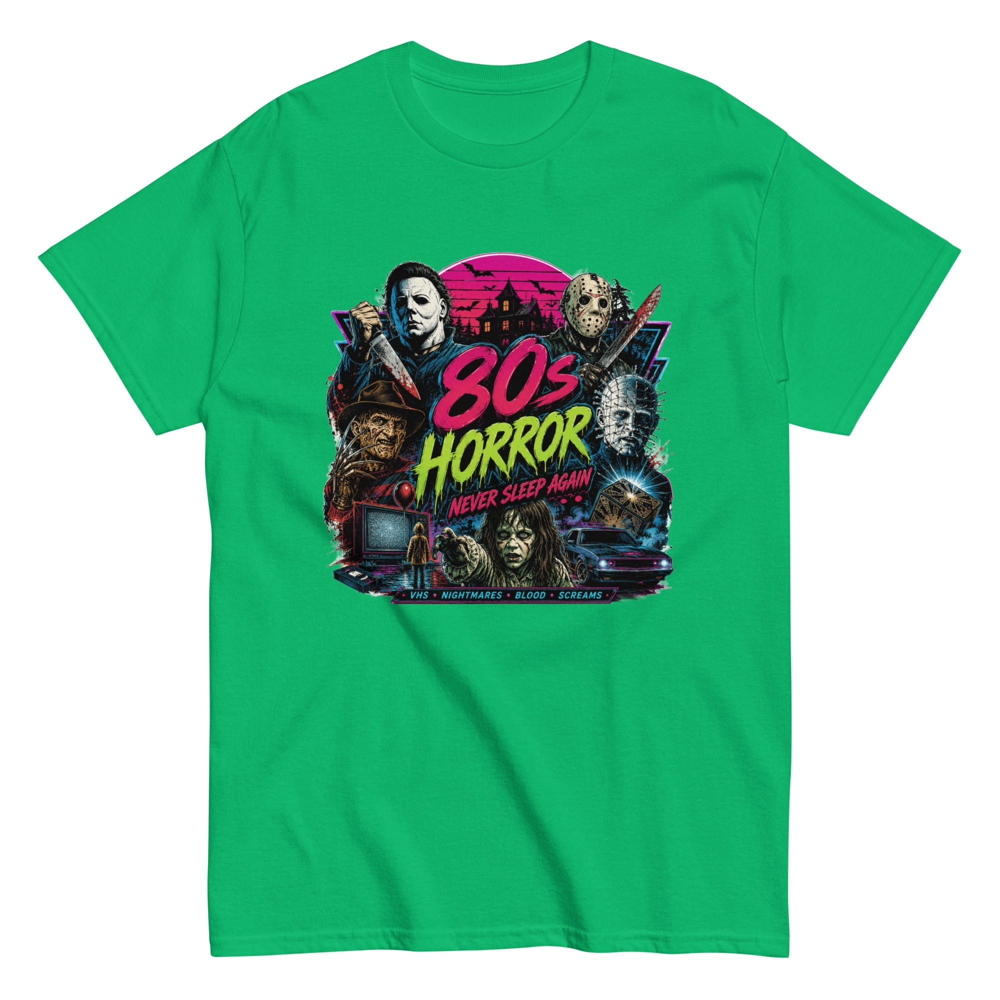 T-Shirt Vintage “80’s Horror Show” – L’univers culte de l’horreur des années 80 - Tshirt Vintage Factory
