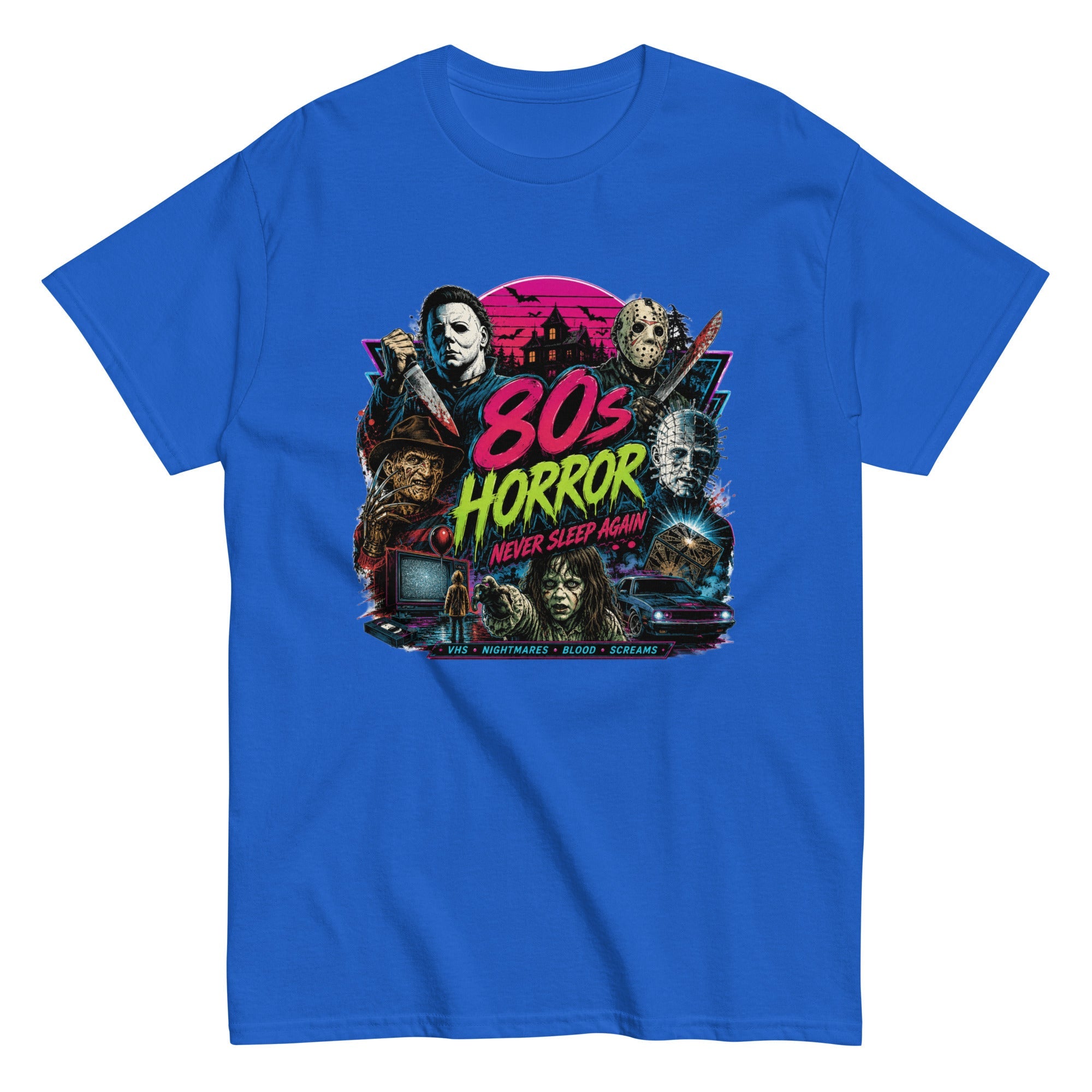 T-Shirt Vintage “80’s Horror Show” – L’univers culte de l’horreur des années 80 - Tshirt Vintage Factory