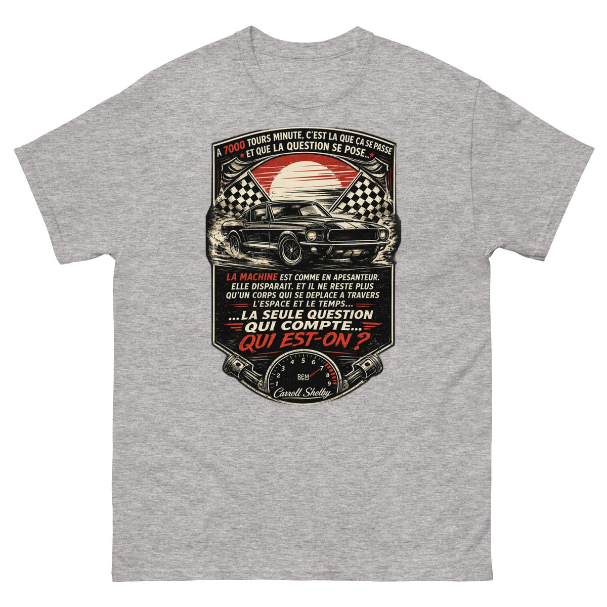 t-shirt vintage “À 7000 tours minute…” - Tshirt Vintage Factory
