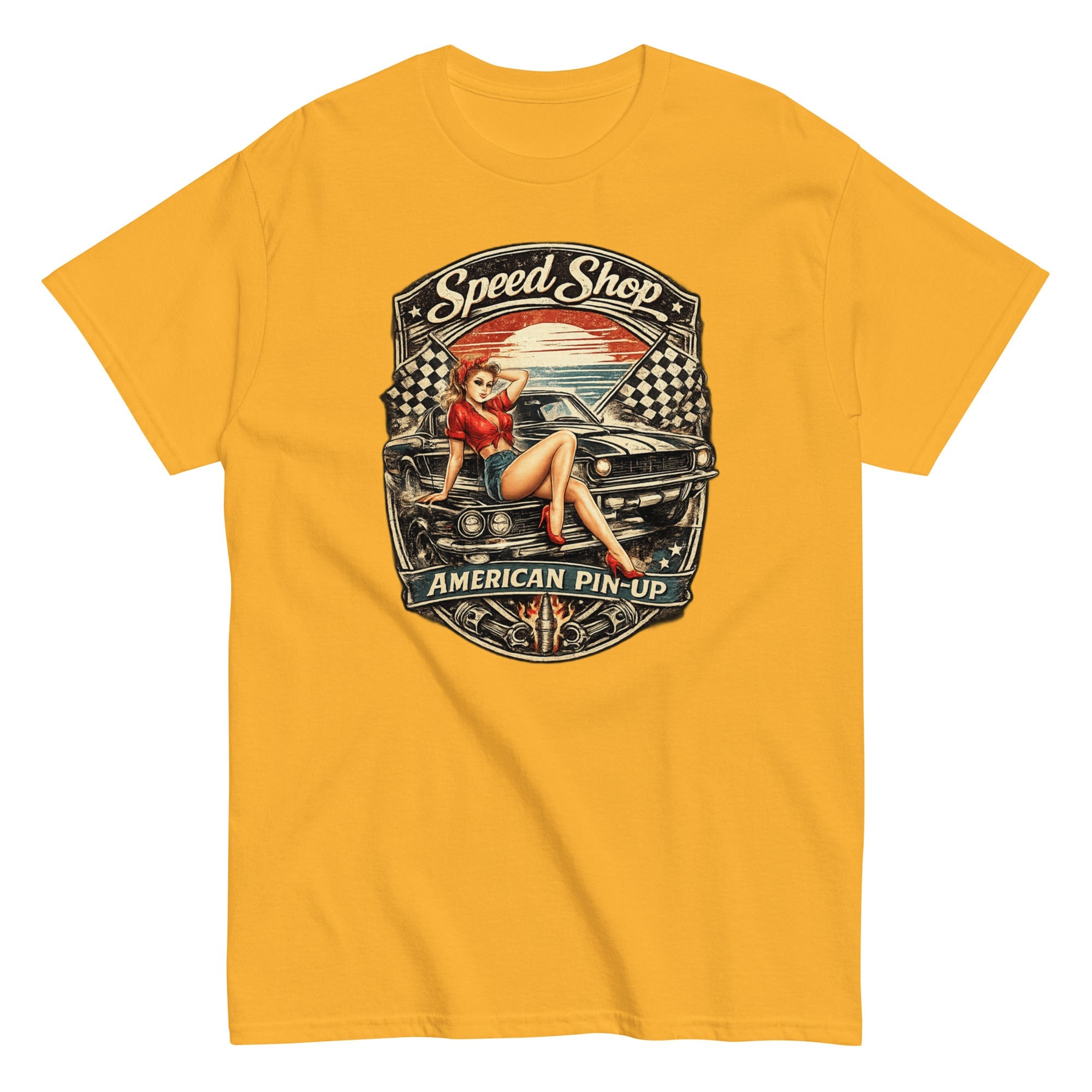 T-shirt vintage American Pin-up - Tshirt Vintage Factory