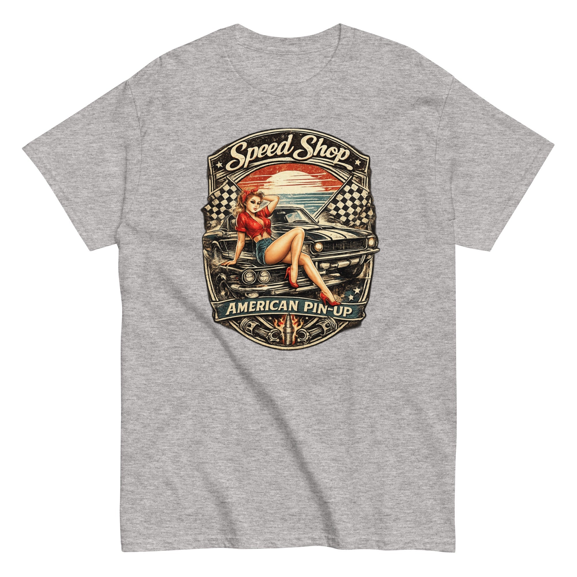 T-shirt vintage American Pin-up - Tshirt Vintage Factory