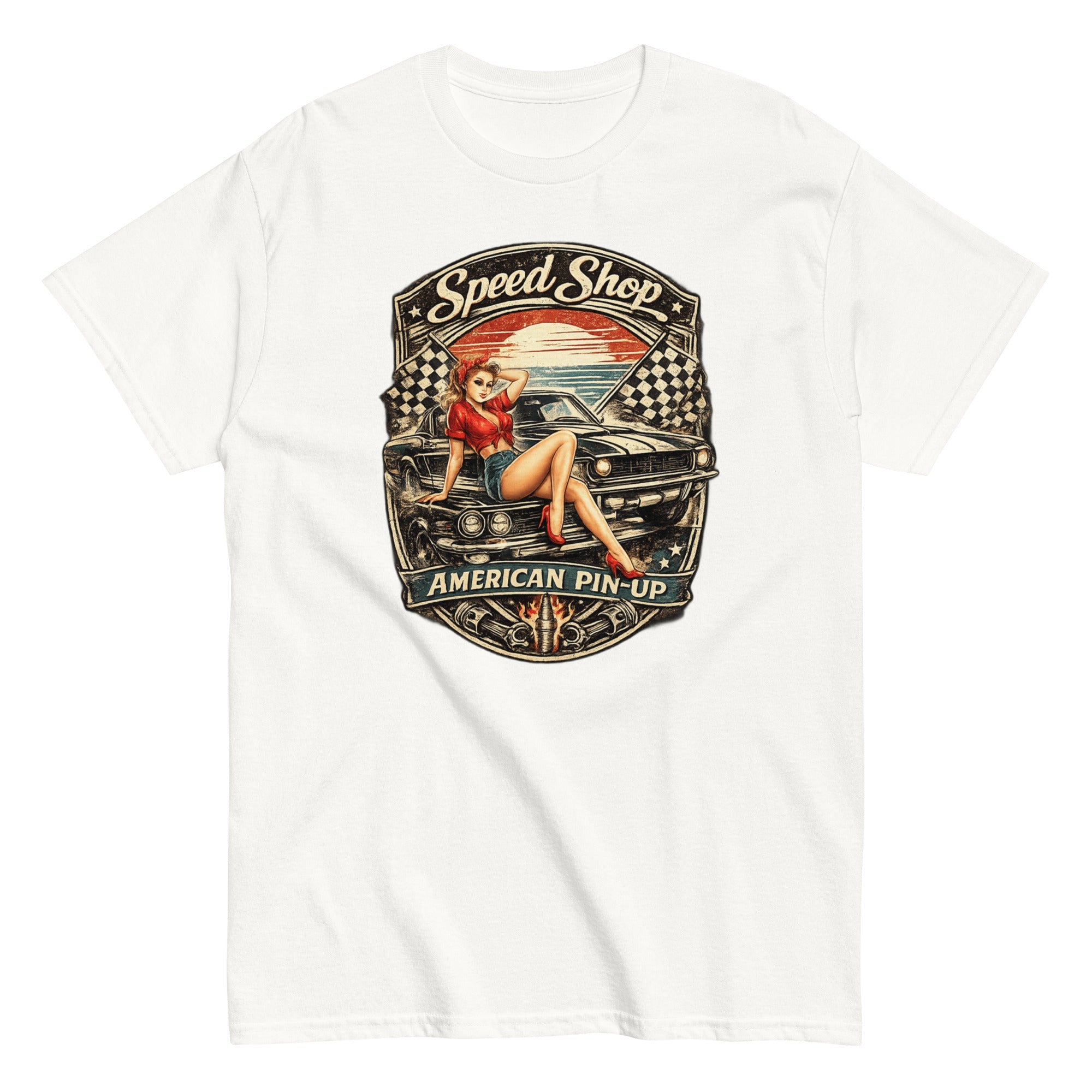 T-shirt vintage American Pin-up - Tshirt Vintage Factory