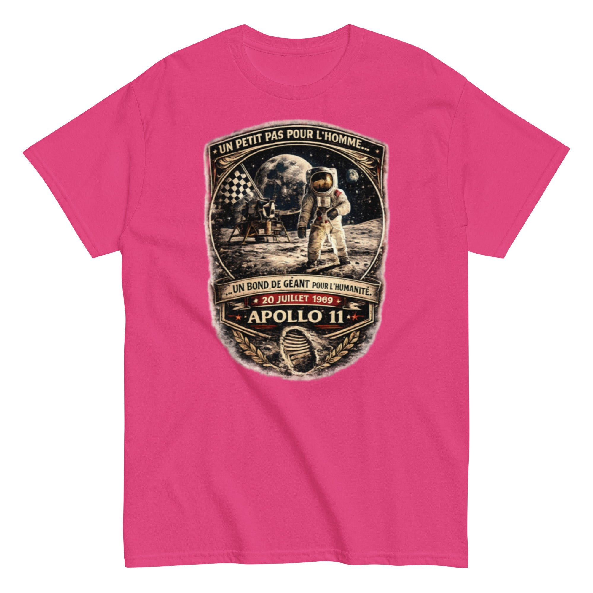 T-shirt Vintage Apollo 11 – “Un bond de géant pour l’humanité” - Tshirt Vintage Factory