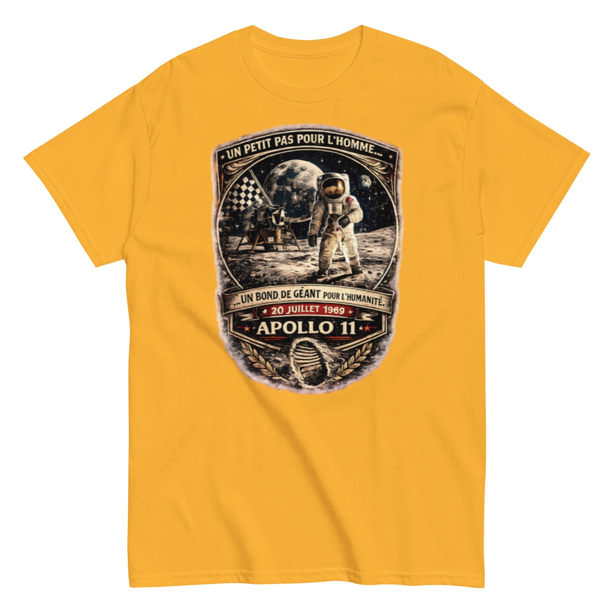 T-shirt Vintage Apollo 11 – “Un bond de géant pour l’humanité” - Tshirt Vintage Factory