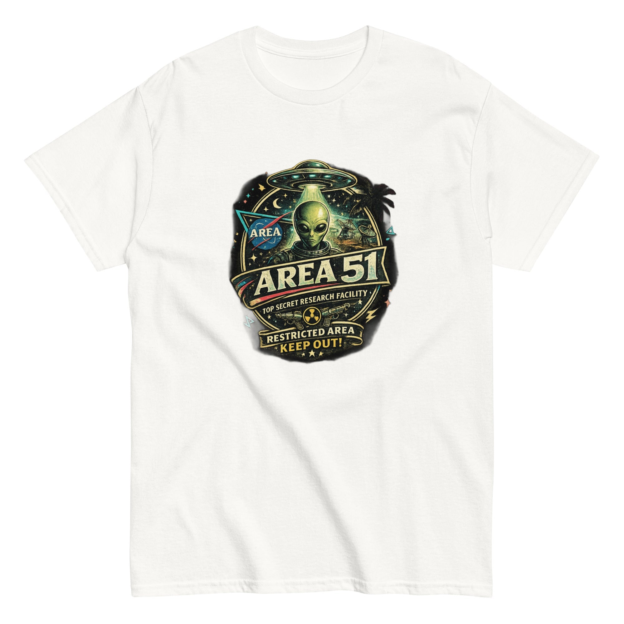 T-Shirt Vintage Area 51 – Top Secret Restricted Area - Tshirt Vintage Factory