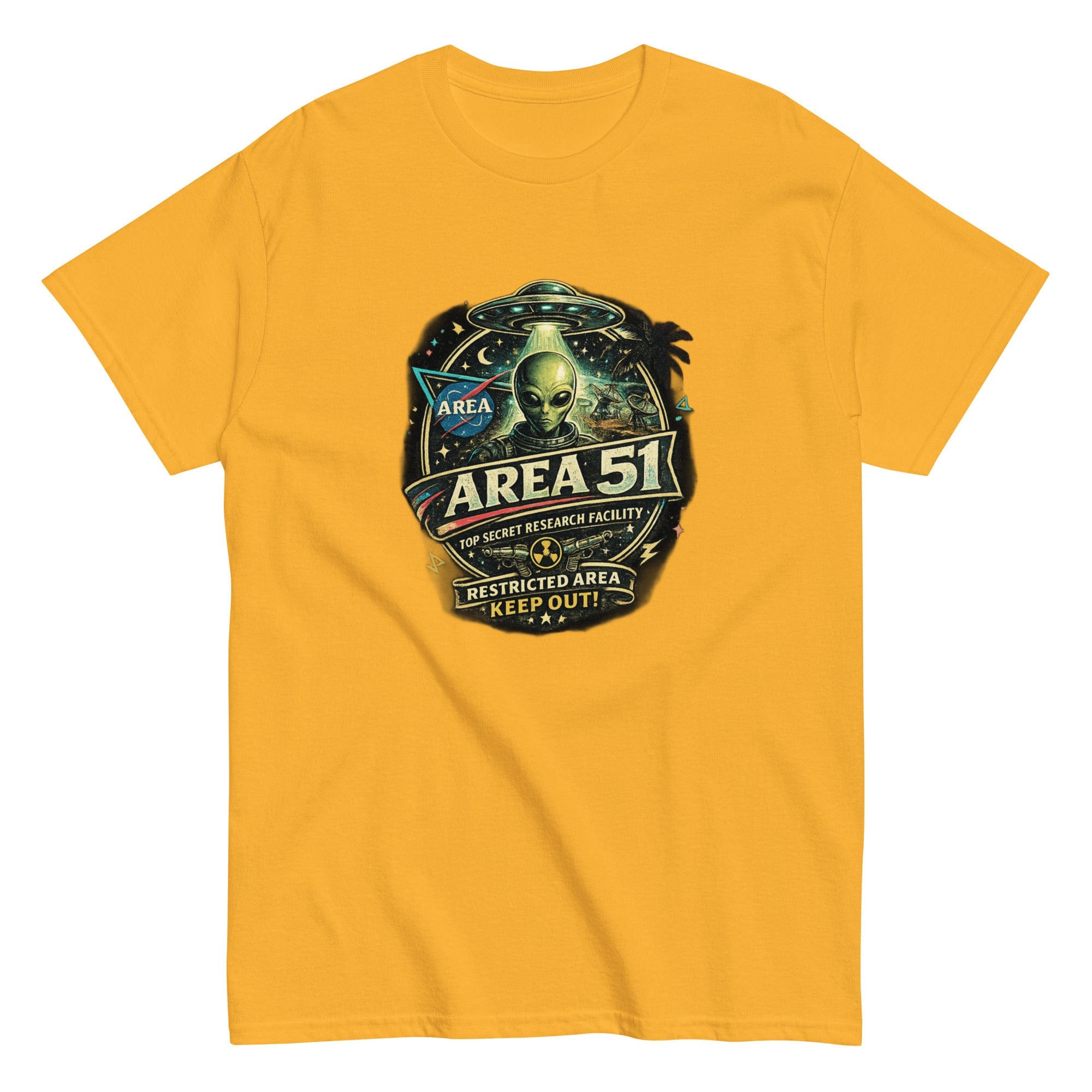T-Shirt Vintage Area 51 – Top Secret Restricted Area - Tshirt Vintage Factory