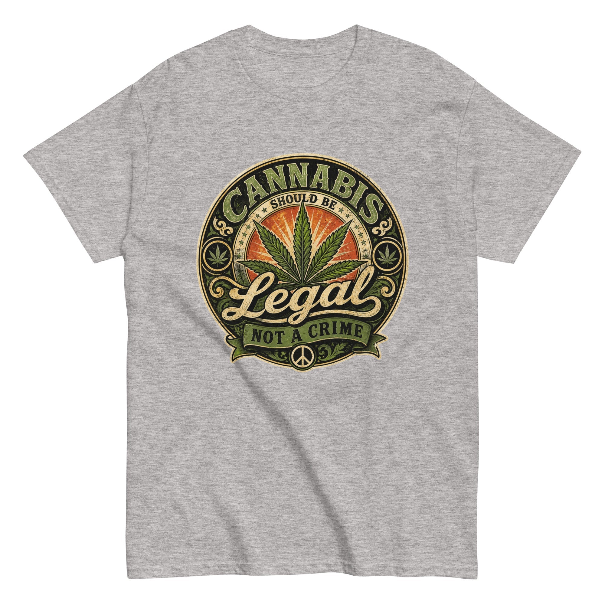 T-Shirt Vintage Cannabis Should Be Legal – Not A Crime - Tshirt Vintage Factory