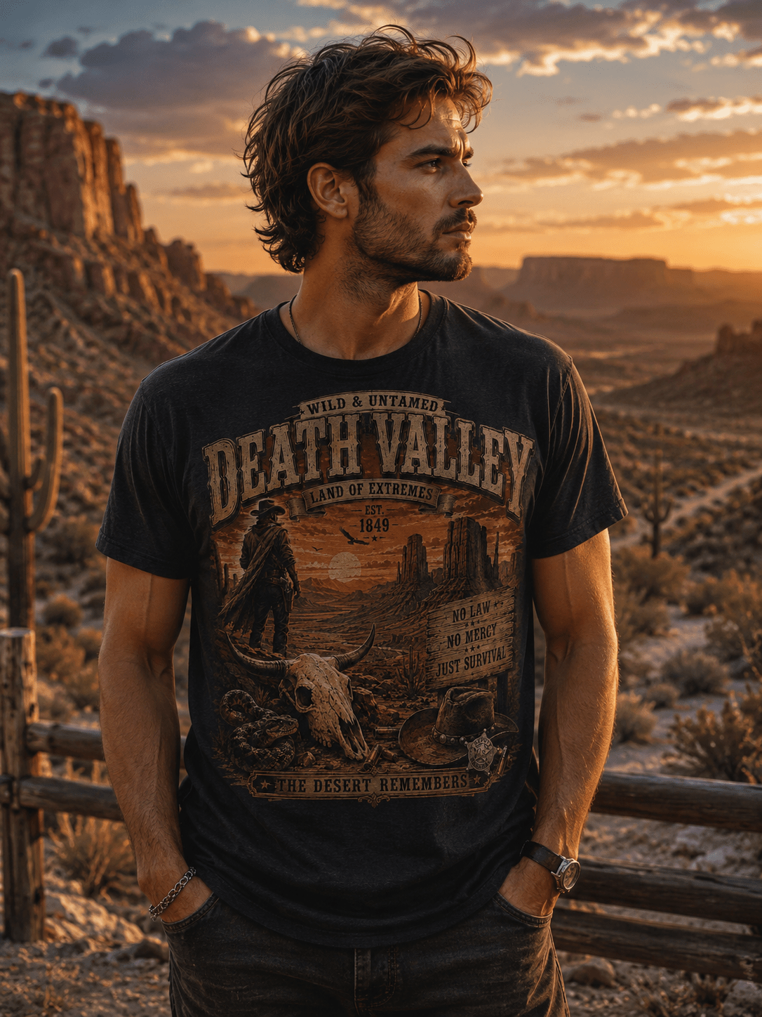 t-shirt vintage “Death Valley” - Tshirt Vintage Factory