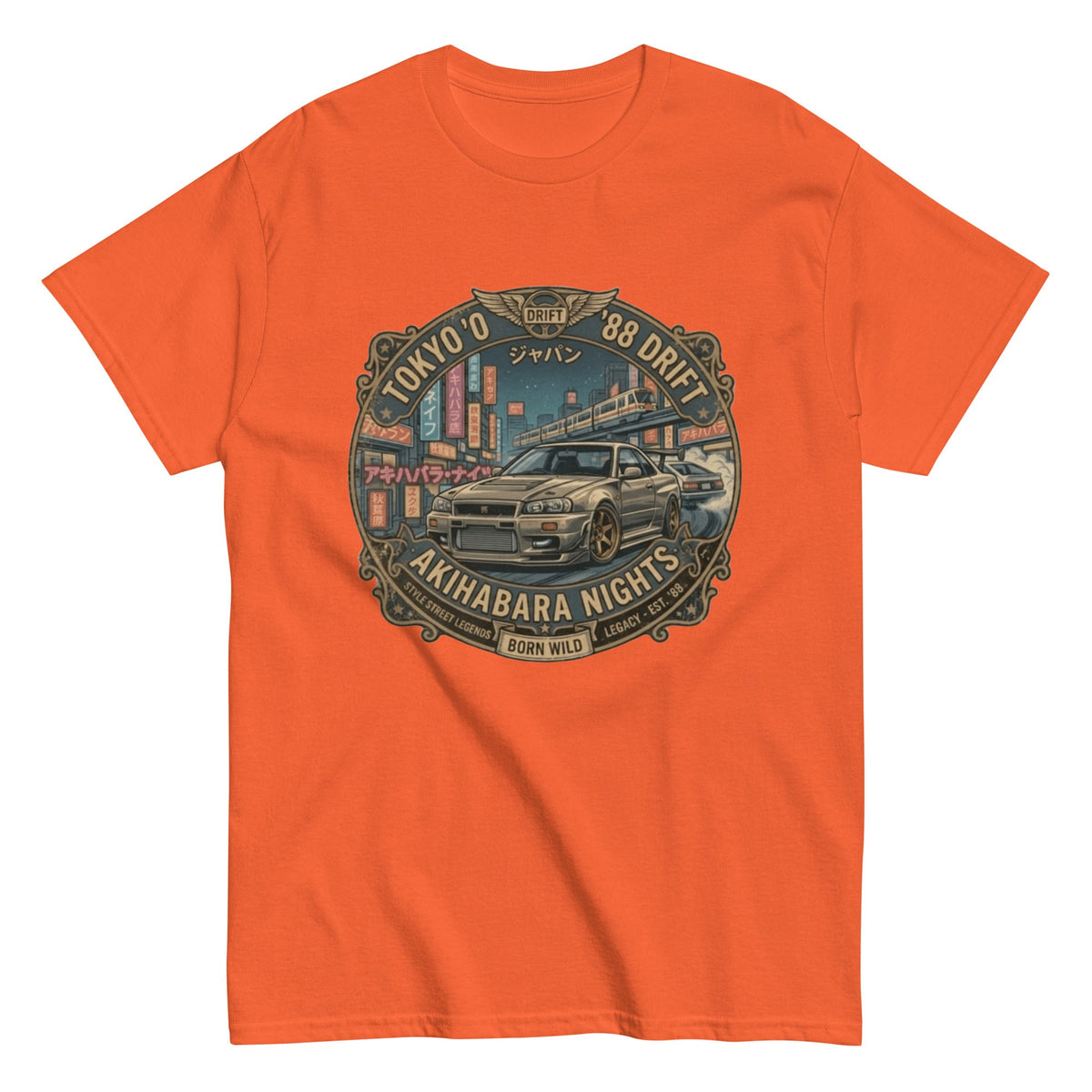 T-Shirt Vintage drift Tokyo 1988 - Tshirt Vintage Factory