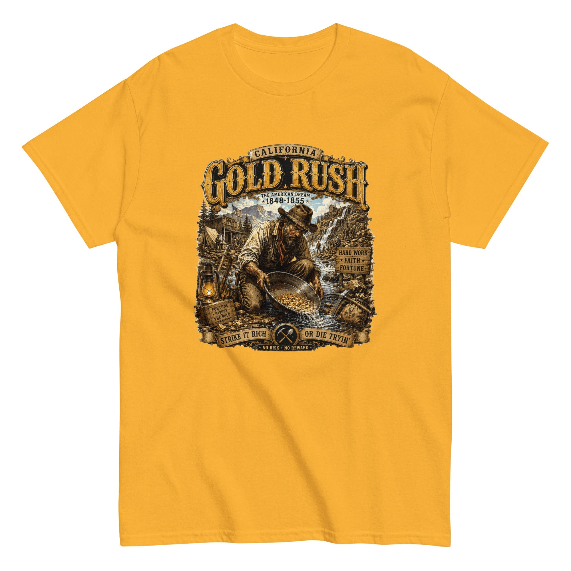 t-shirt vintage “Gold Rush” - Tshirt Vintage Factory