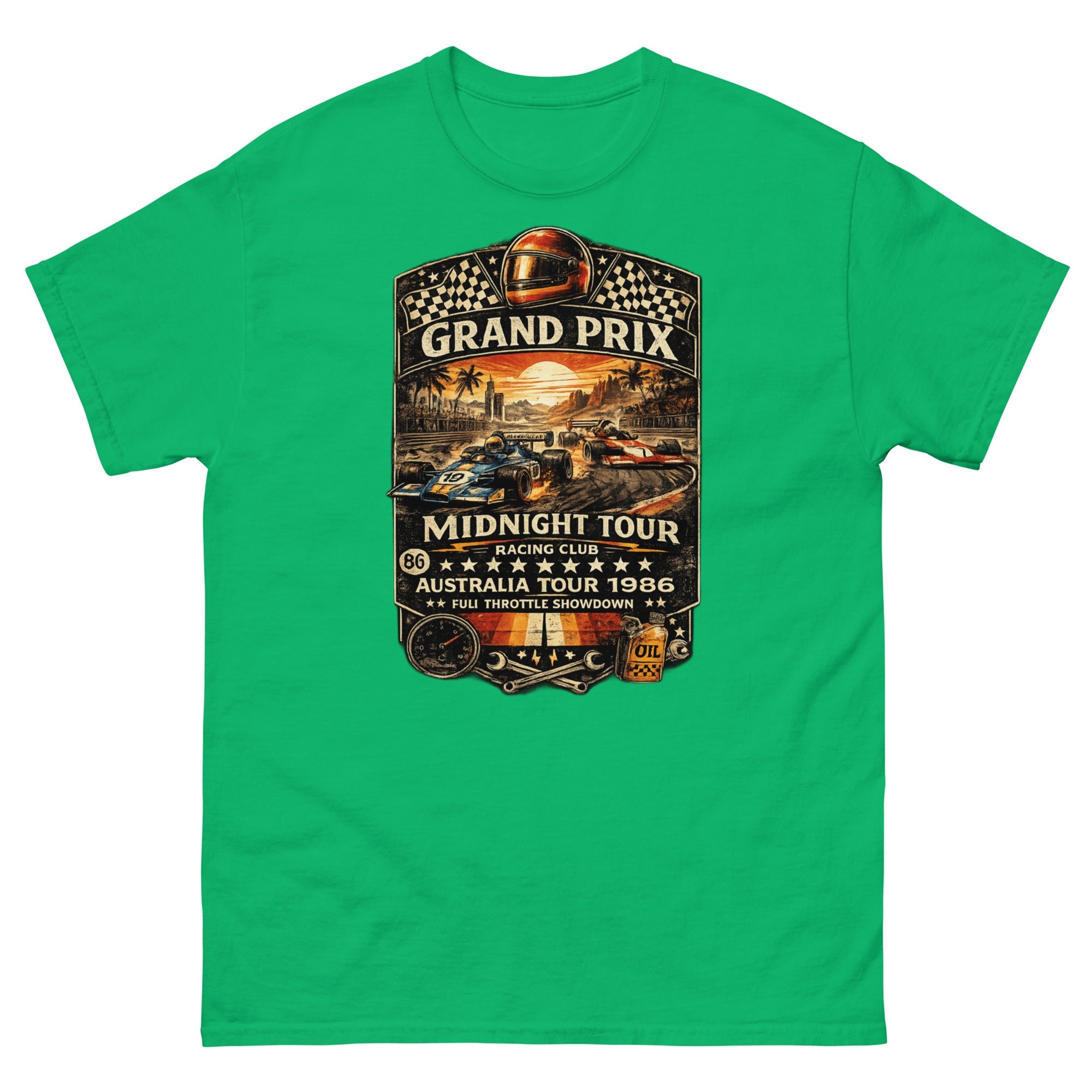T-Shirt Vintage Grand Prix Midnight Tour 1986 - Tshirt Vintage Factory