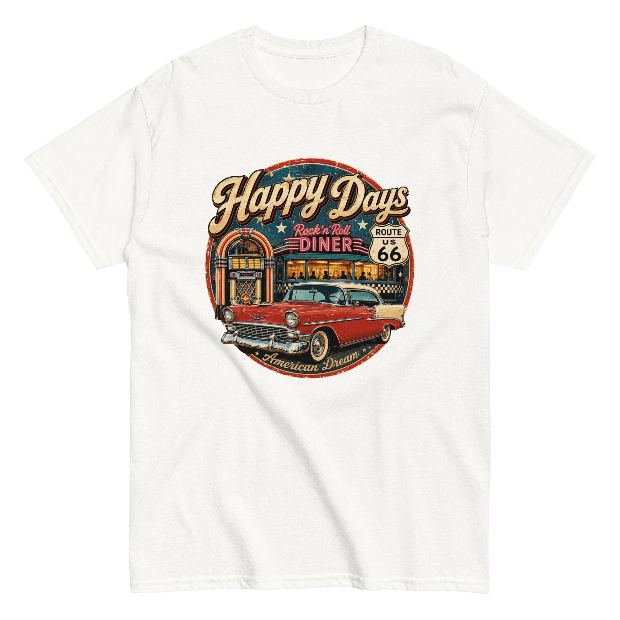 T-shirt vintage Happy Days - Tshirt Vintage Factory