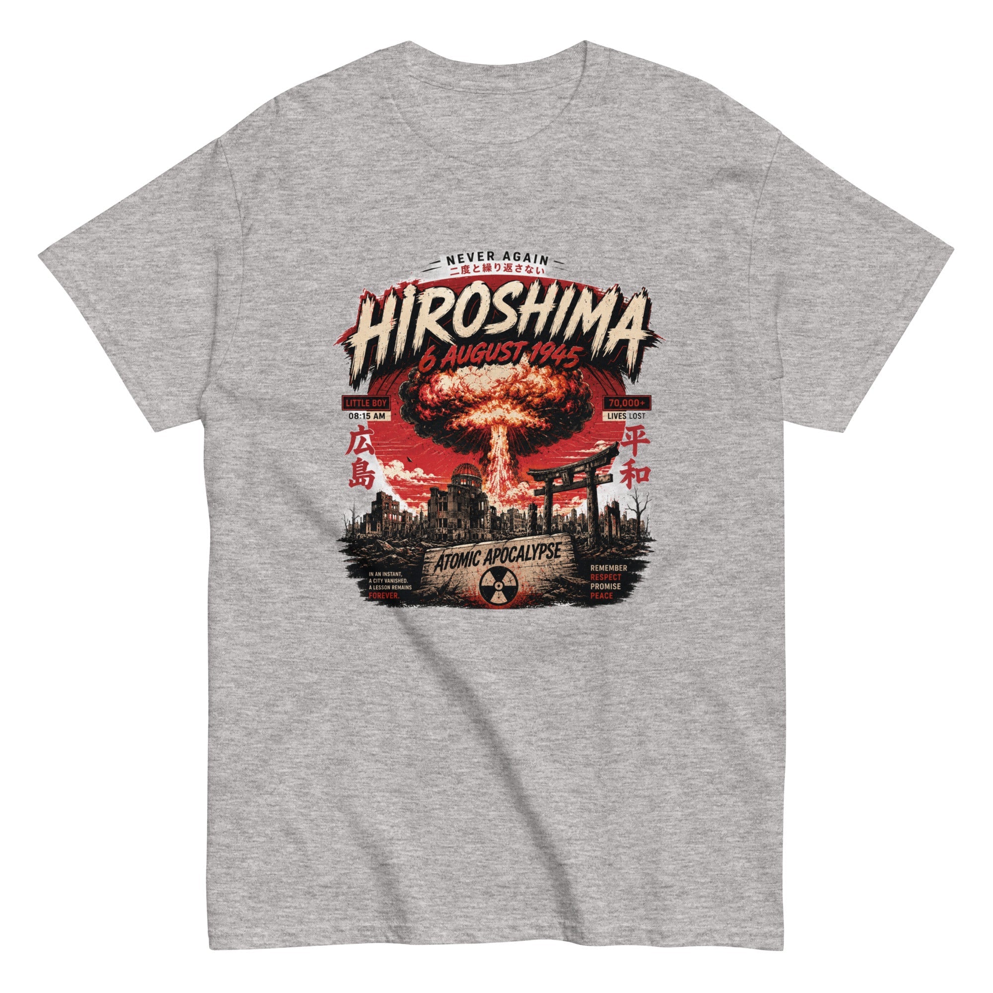 t-shirt vintage Hiroshima Atomic Apocalypse - Tshirt Vintage Factory