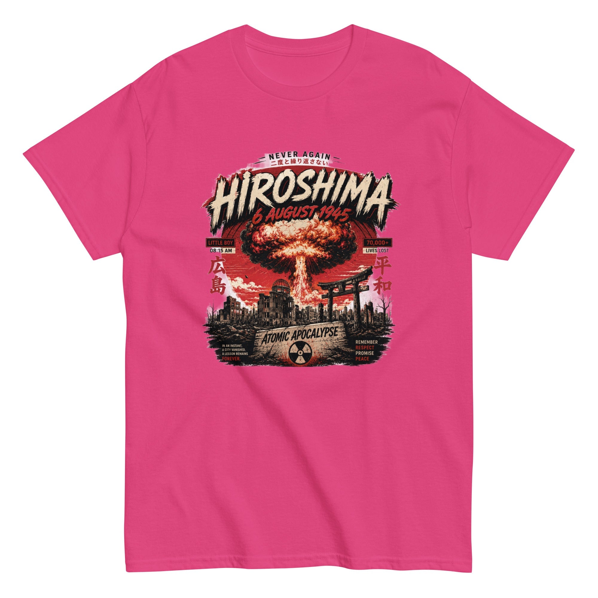 t-shirt vintage Hiroshima Atomic Apocalypse - Tshirt Vintage Factory