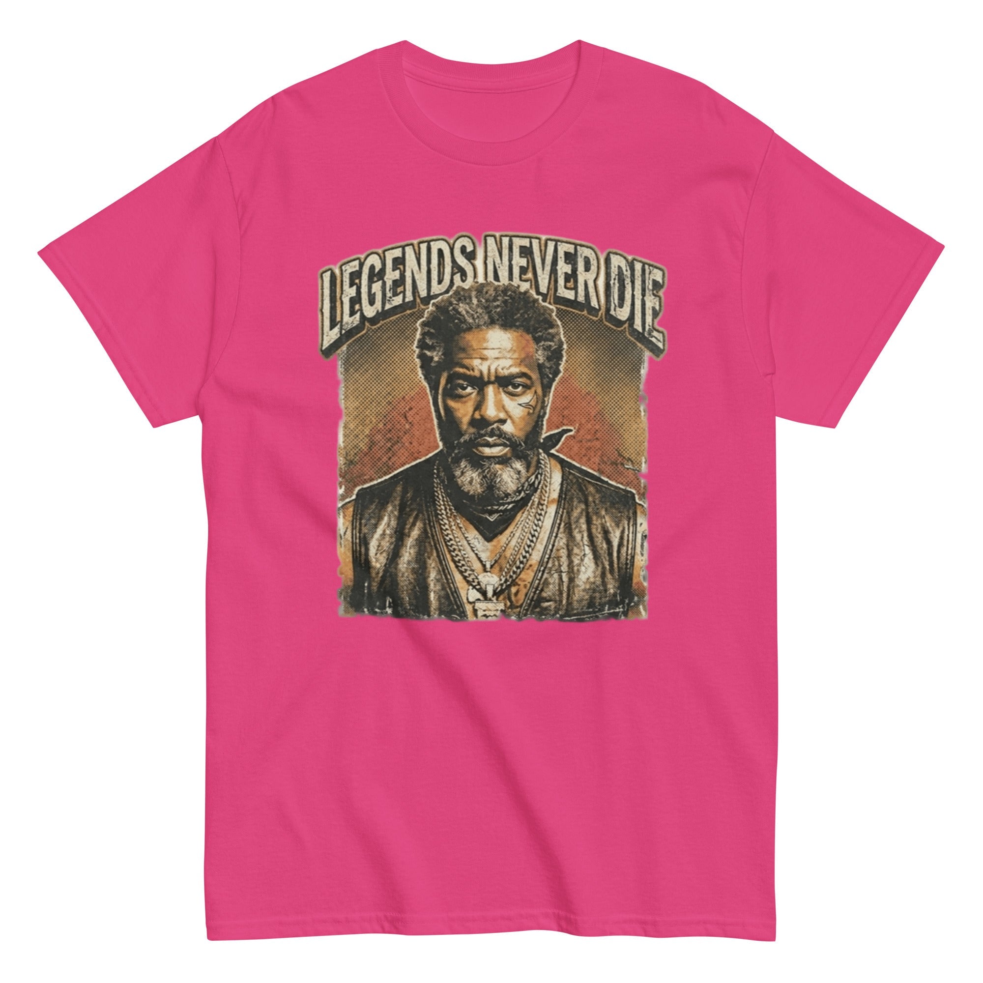 T-shirt vintage Légende Never Die : L'Empreinte de l'Immortalité - Tshirt Vintage Factory
