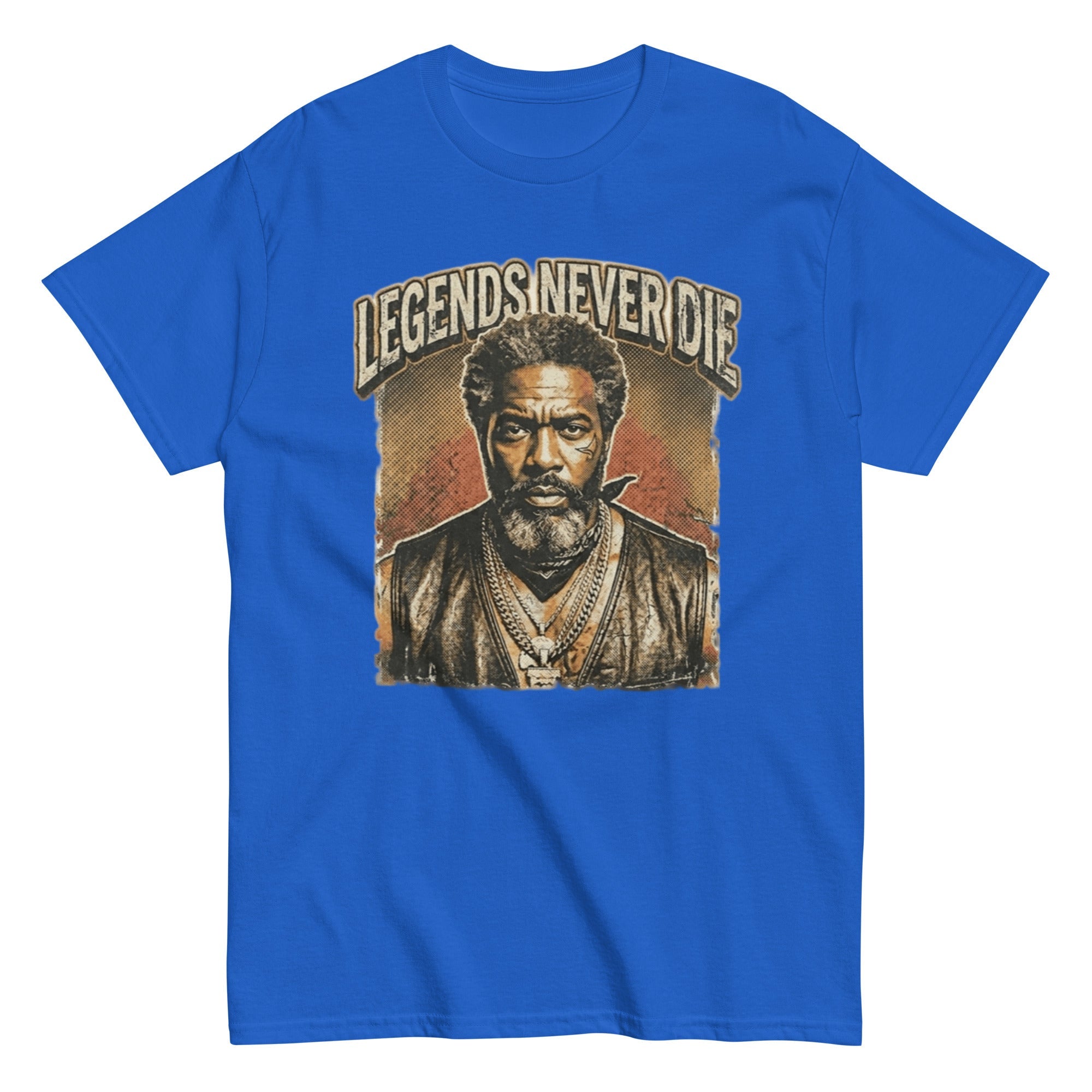 T-shirt vintage Légende Never Die : L'Empreinte de l'Immortalité - Tshirt Vintage Factory