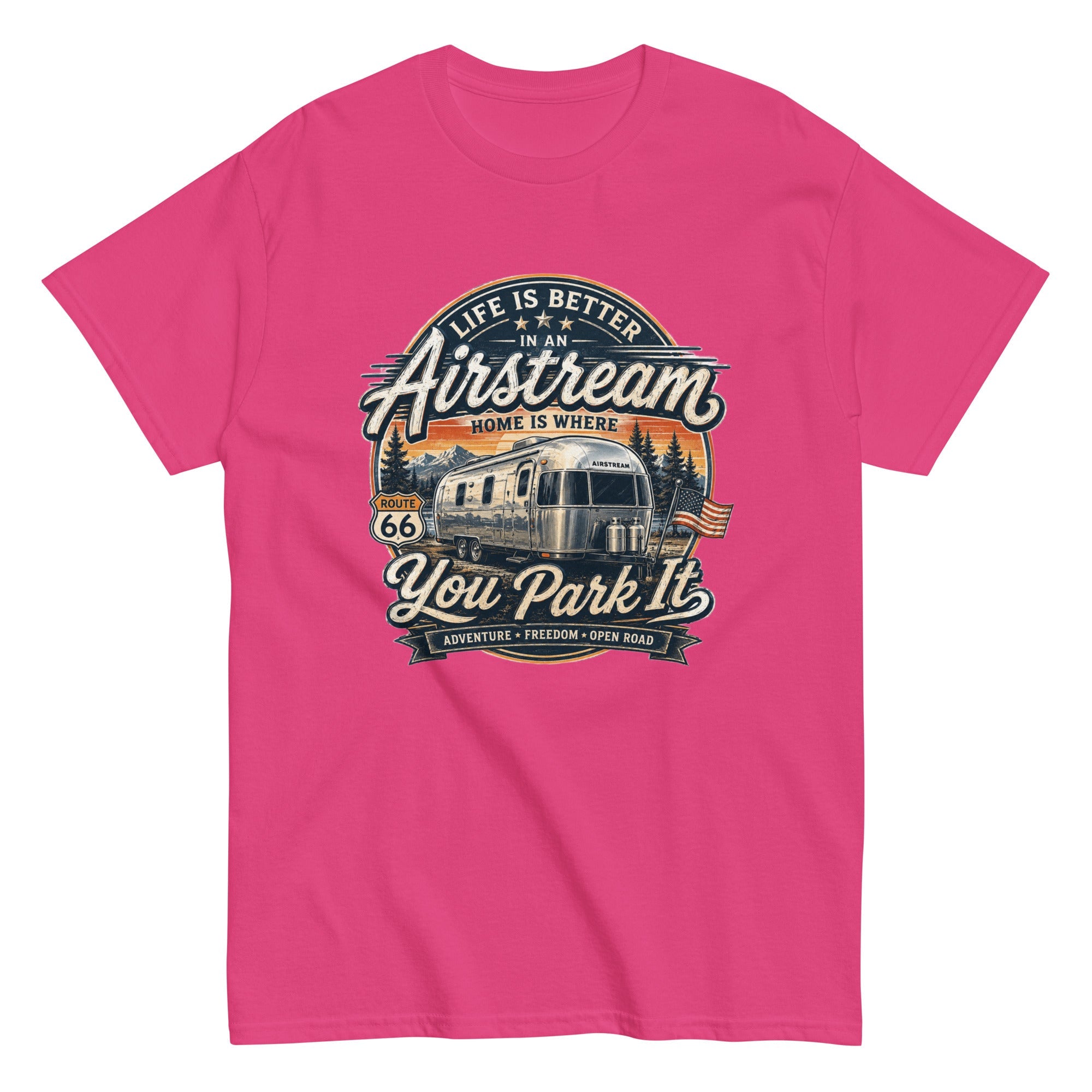 T-Shirt Vintage Life Is Better In An Airstream – Route 66 - Tshirt Vintage Factory