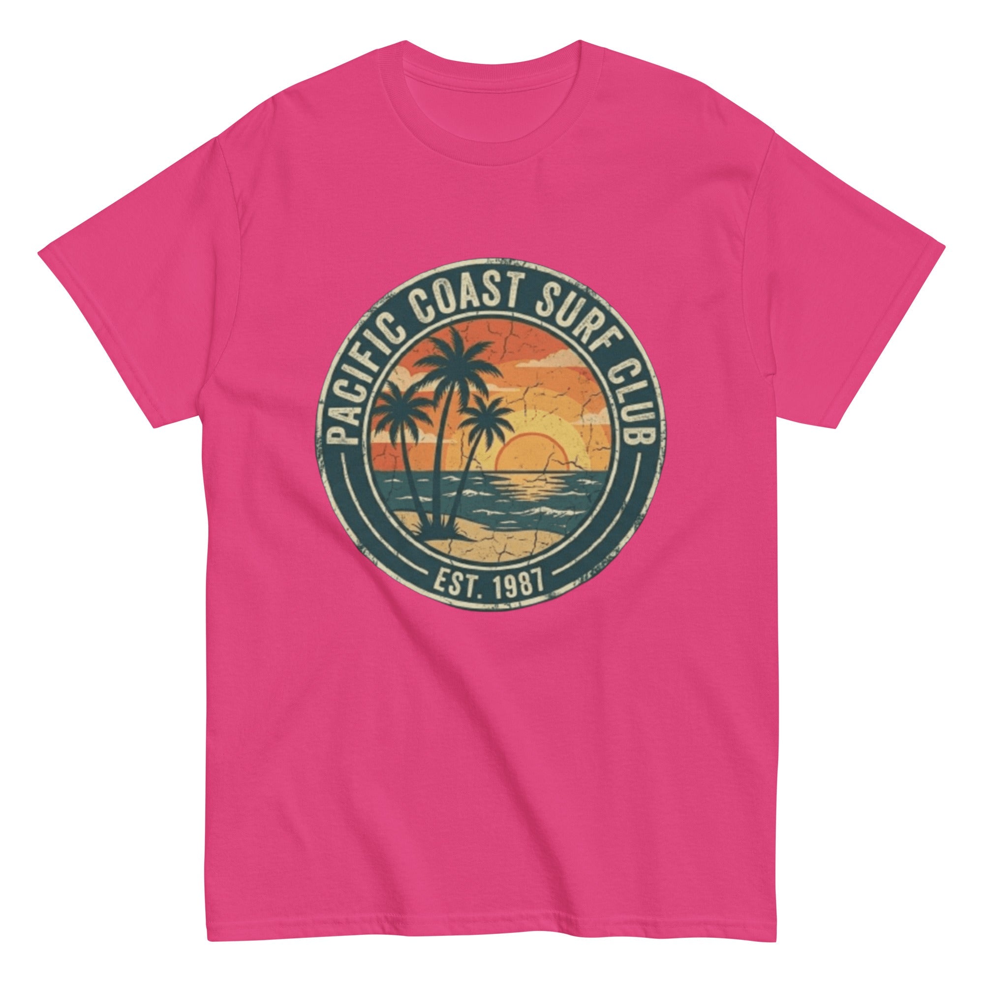 T-shirt vintage Pacific Coast Surf Club – L'Esprit de 1987 - Tshirt Vintage Factory