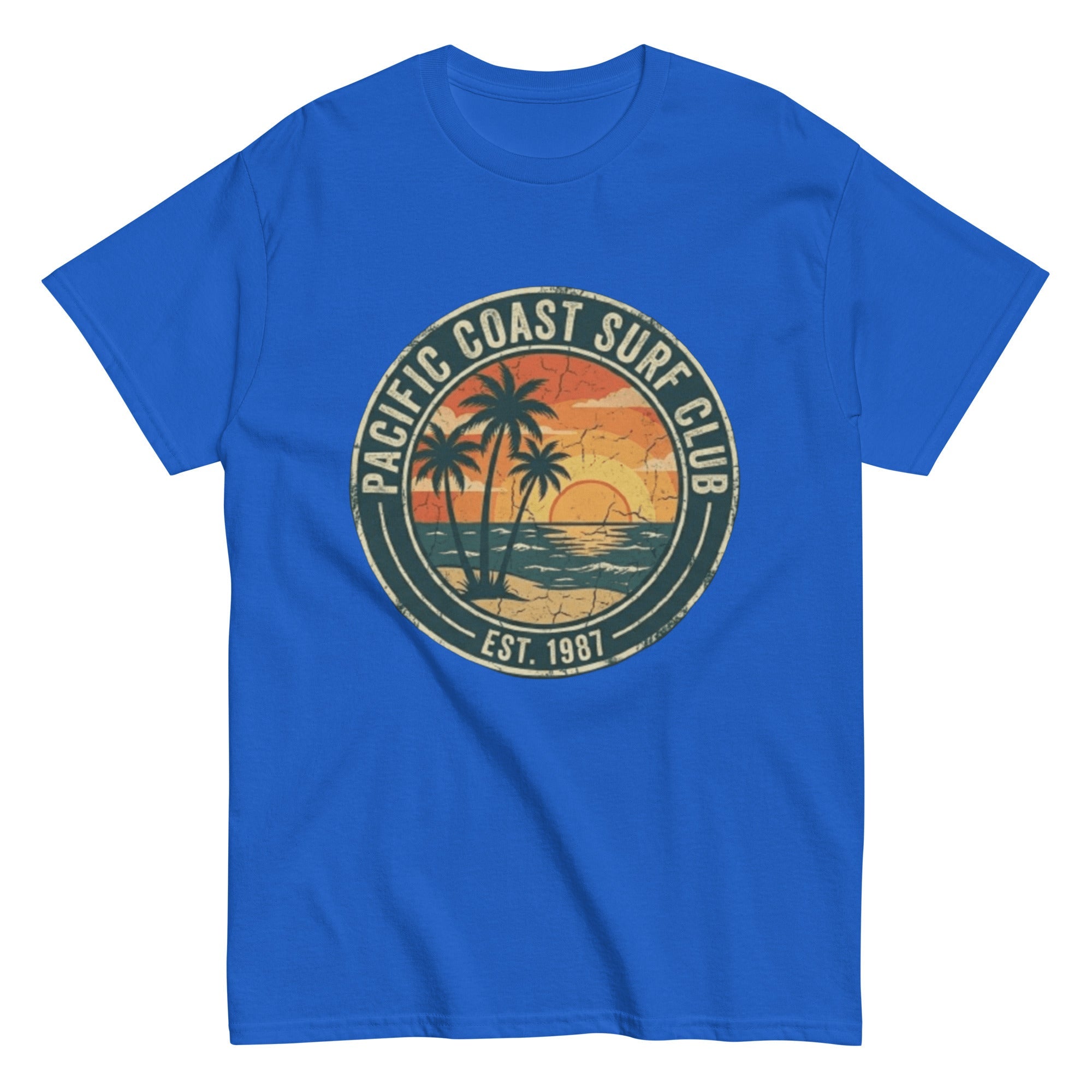 T-shirt vintage Pacific Coast Surf Club – L'Esprit de 1987 - Tshirt Vintage Factory